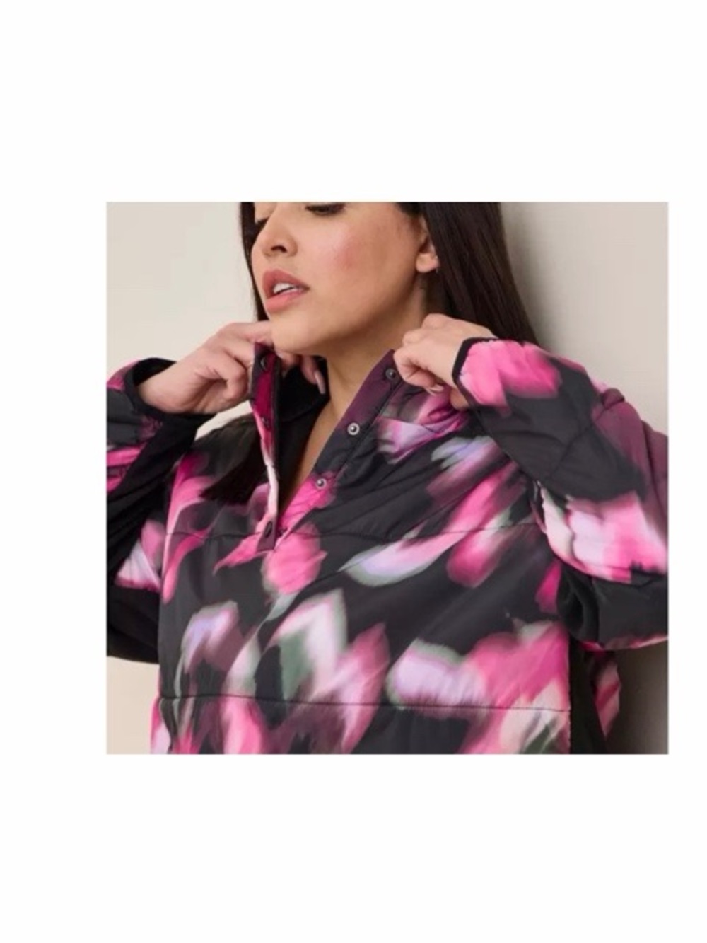 Torrid Happy Camper Fleece‎ Floral Puffer Jacket - Picture 8 of 9